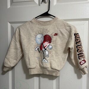 Nike Cream Sweatshirt with Graphic Design